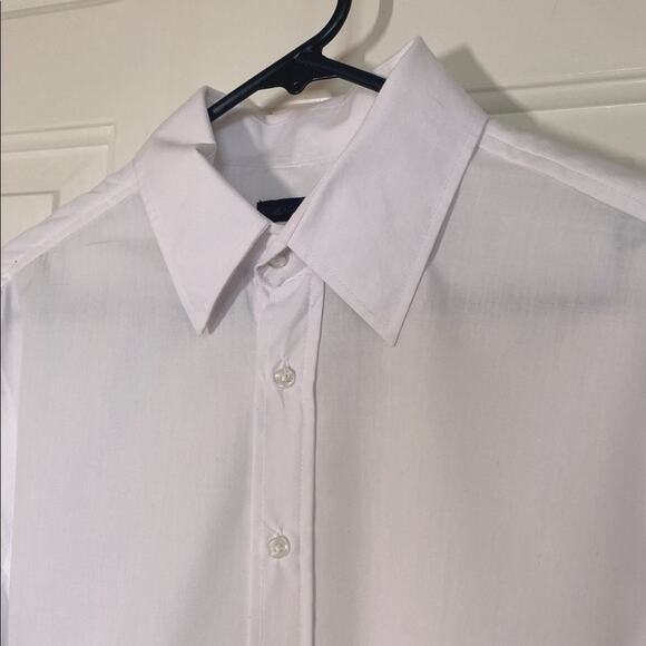 Piazaitalia White Long Sleeve Slim Fit Dress Shirt Button Down and Collared | L - Picture 2 of 9